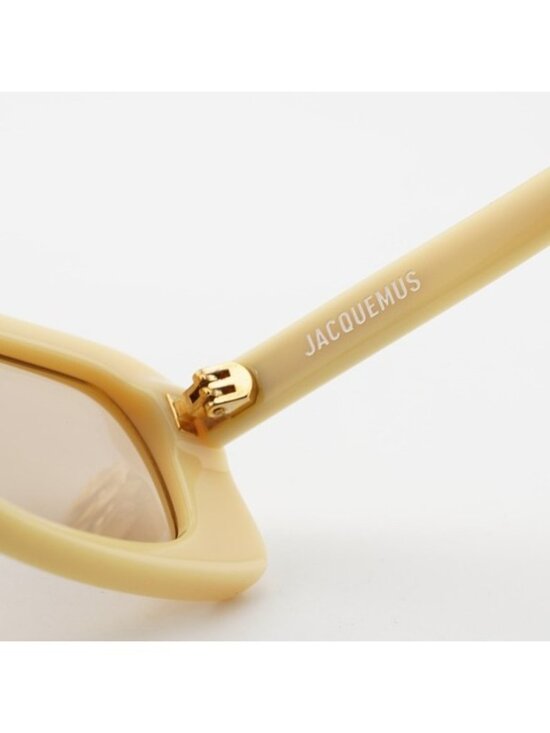 Jacquemus AZZURO JAC/47 C3 Sunglasses Pear Rectangle Frame, Peach Lenses main image 5